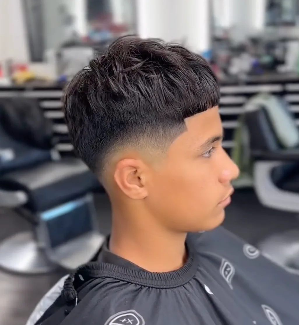 Mid fade, back view